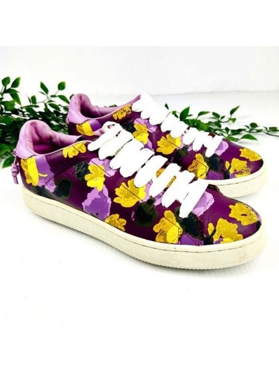 Coach Shoes - Coach Sneakers low-top platform sneakers Purple Floral 8.5